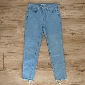 Madewell Light Blue Skinny Jeans 10” High Rise Skinny Crop